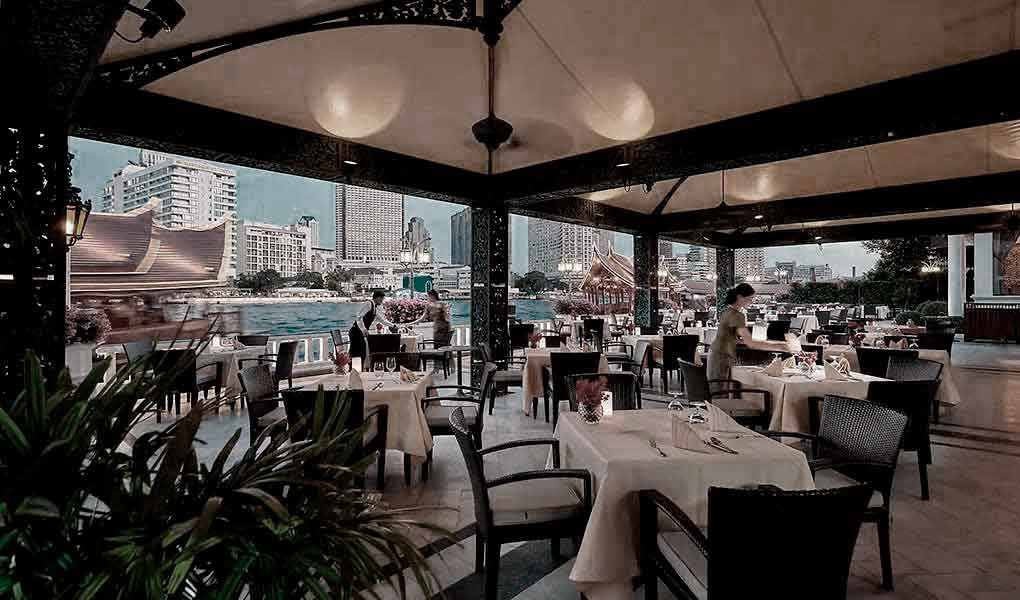 Restaurante con vistas al rio Mandarin Oriental Bangkok
