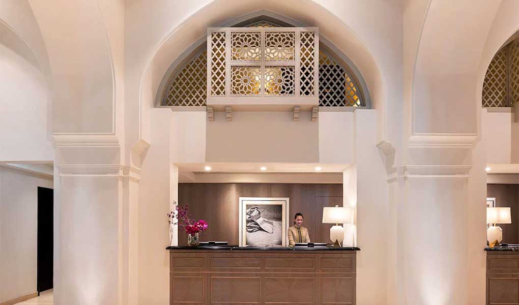 Arco árabe lobby hotel Palace Downtown Dubai