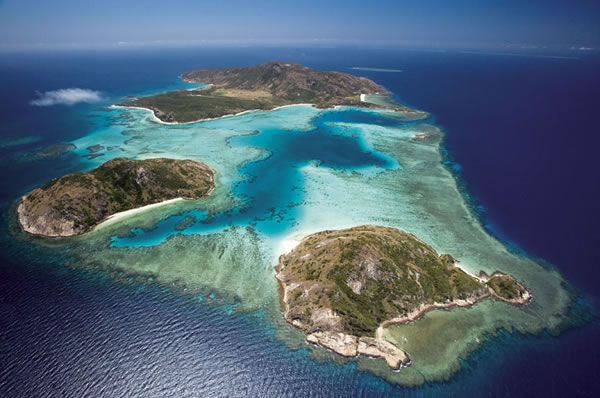 Lizard Island vista aérea islas y mar Australia