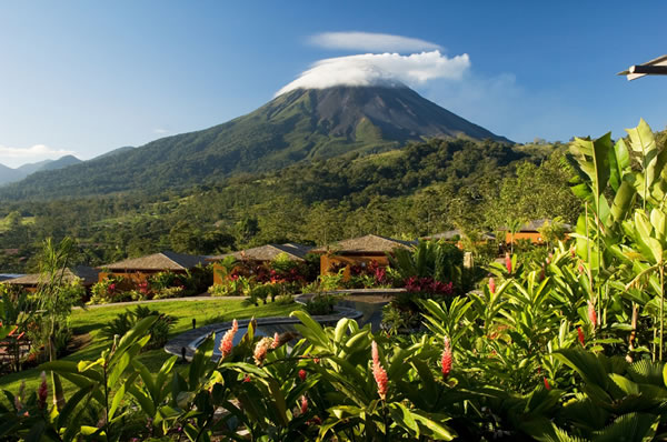 Vistas de los Bungalows del hotel Arenal Nayara en Costa Rica