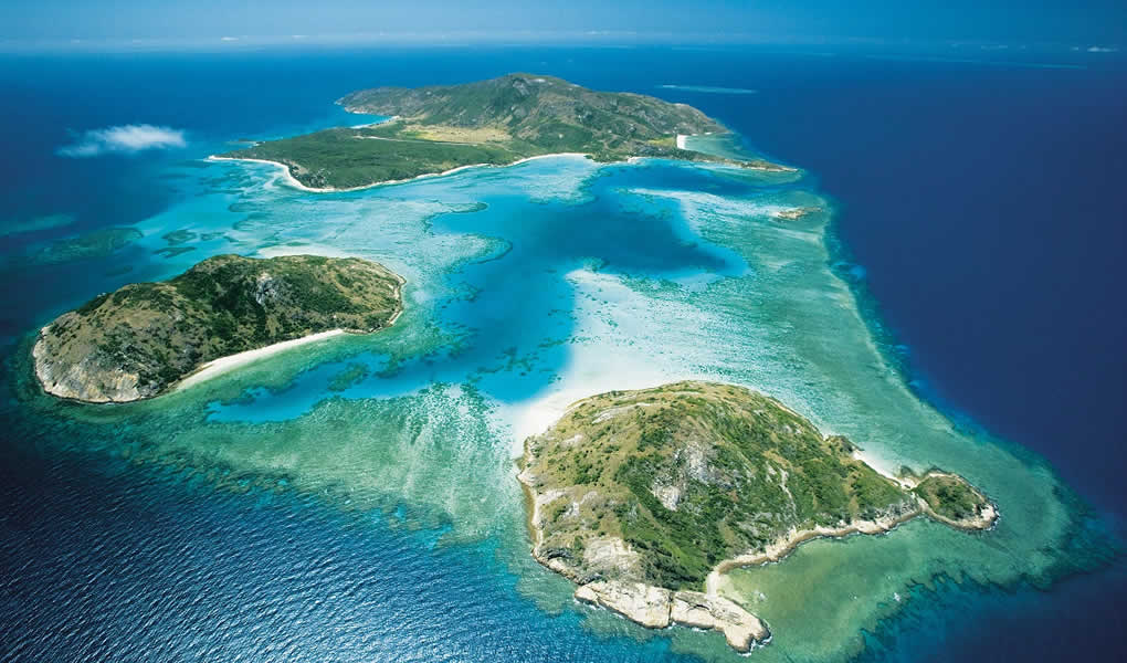 Lizard Island vista aérea de las islas en Australia hotel de lujo