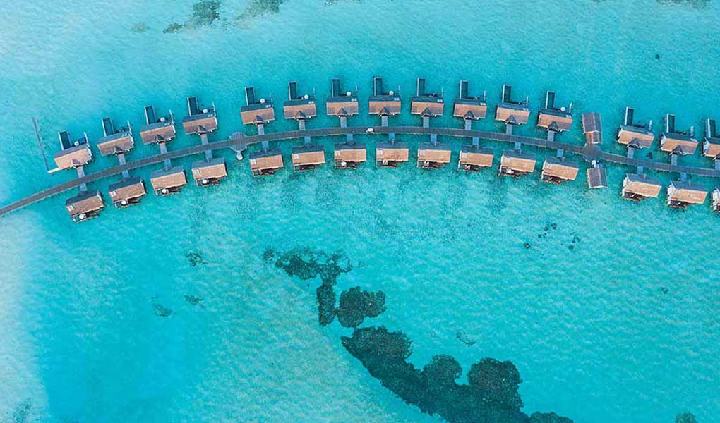 Bungalows sobre el mar Maldivas