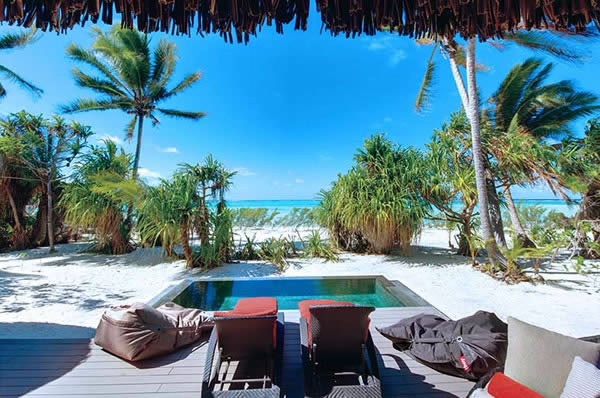 Piscina Hotel The Brando Viaje lujo a Polinesia Francesa y Estados Unidos