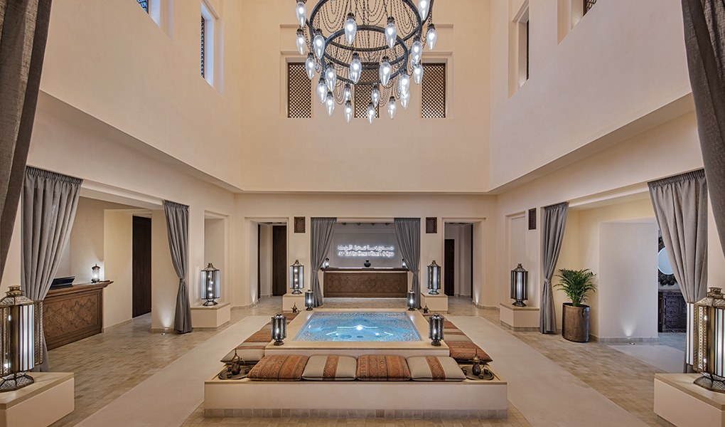 Al Wathba Desert Resort lobby entrada al hotel Abu Dhabi