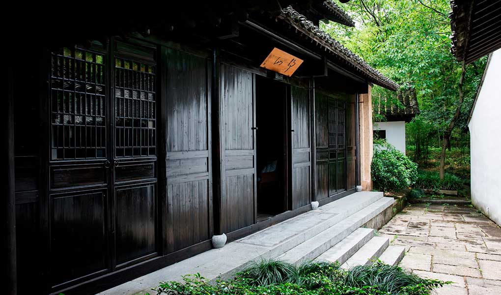 Exterior en madera tradicional china