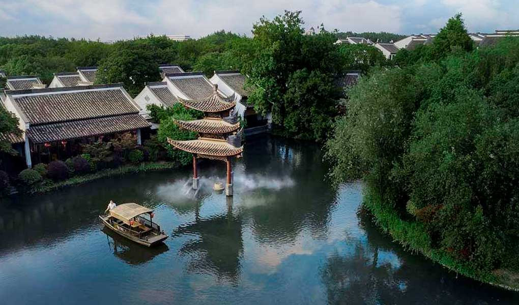 Vistas del lago del hotel Banyan Tree Hangzhou