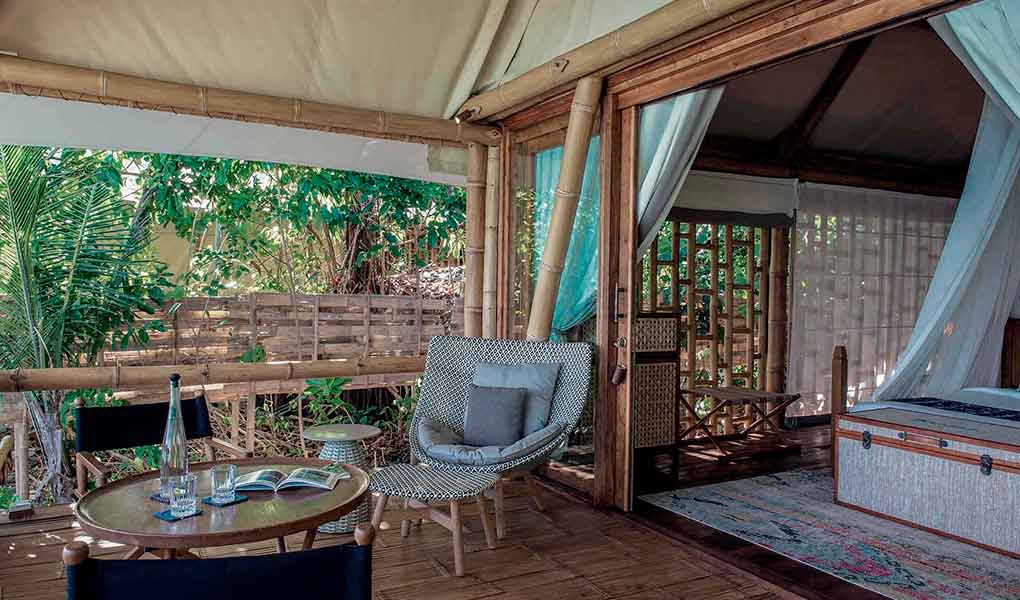 Diseño interior de la villa en Indonesia