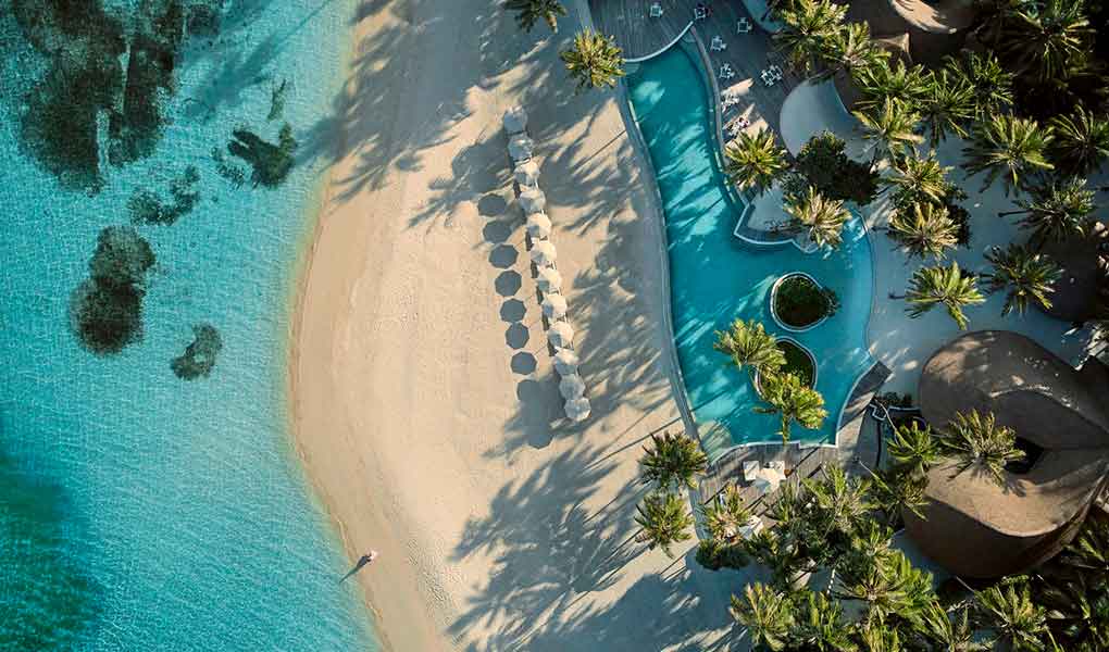 Isla del hotel de lujo an Maldivas COMO Maalifushi