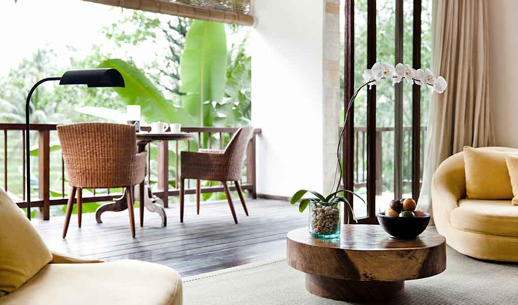 Detalles y decoración interior resort de lujo en Bali Indonesia