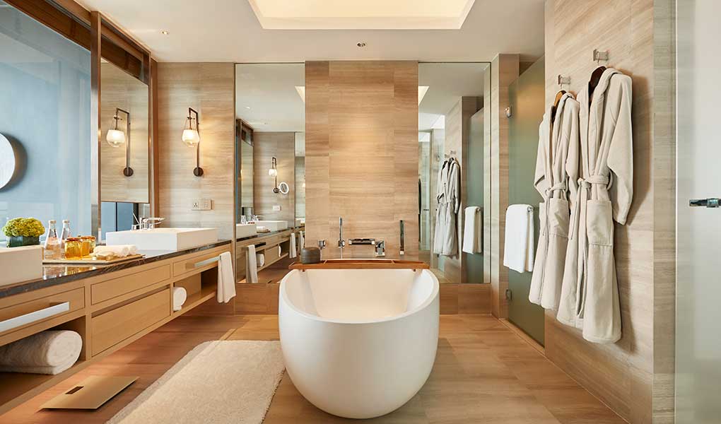 Diseño interior baño en hotel de lujo CAPELLA en Tailandia