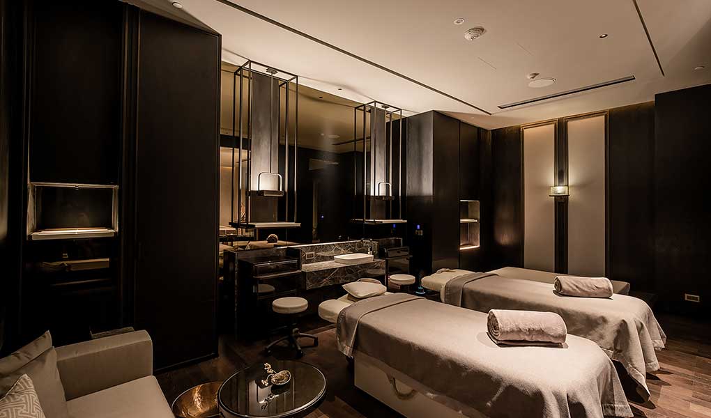 Interior de la cabina de masajes del SPA del hotel