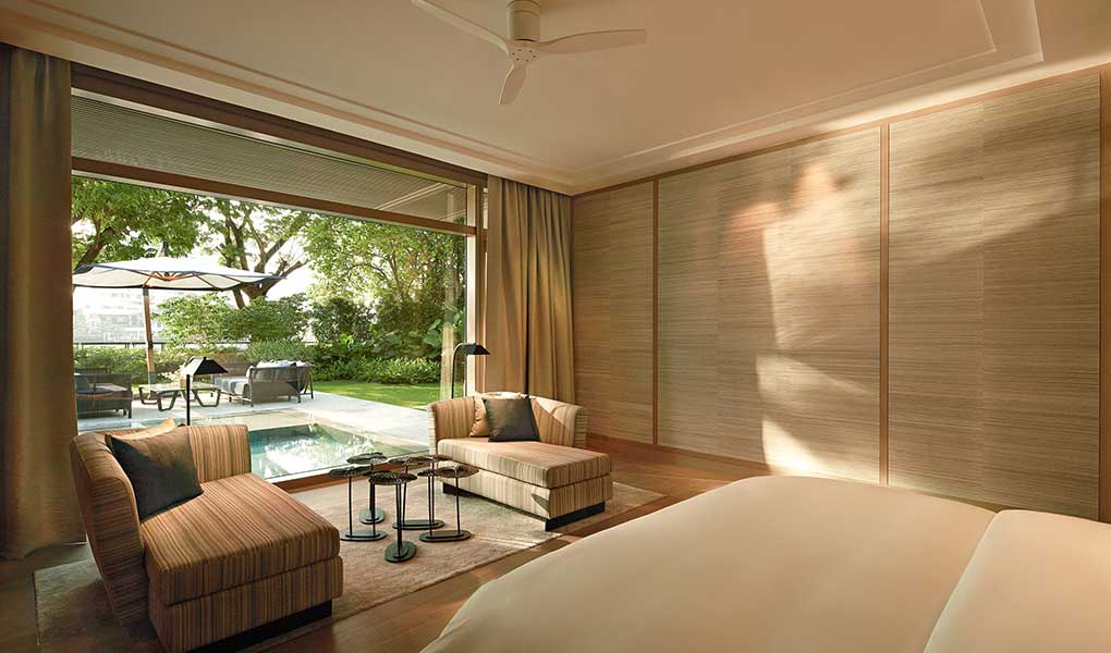 Interior de la villa privada en Tailandia