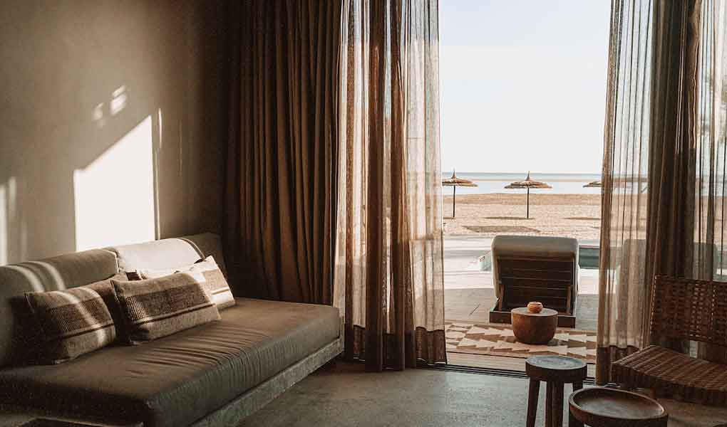 Vistas desde la habitación de lujo al Mar Rojo en El Gouna