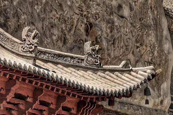 Casa tradicional en China en palacio imperial