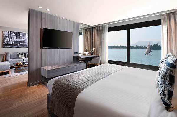 Cabina superior crucero Historia Nile Cruise en Egipto