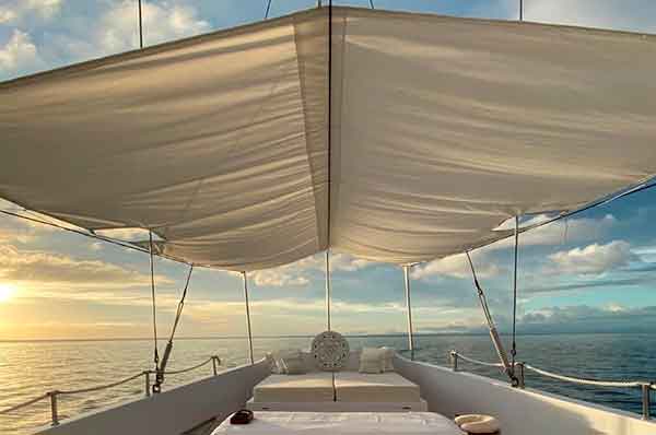 Vistas al horizonte desde el barco
