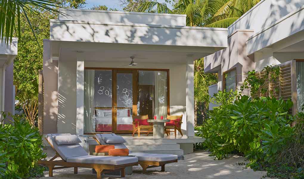 Villa sobre la playa hotel todo incluido en Maldivas