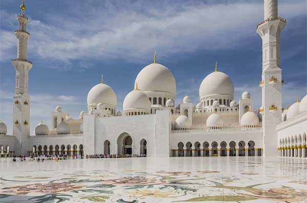 Mezquita Sheikh Zayed en Abu dhabi en familia
