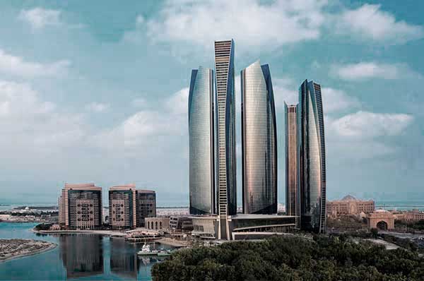 Vistas edificios en Abu Dhabi