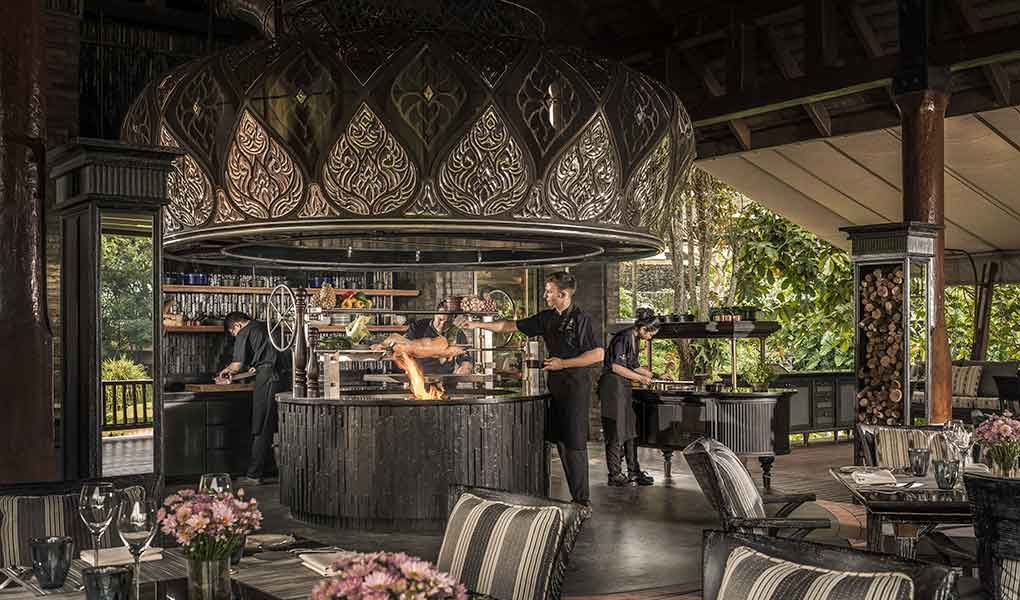 Restaurante del hotel Four Seasons Chiang Mai