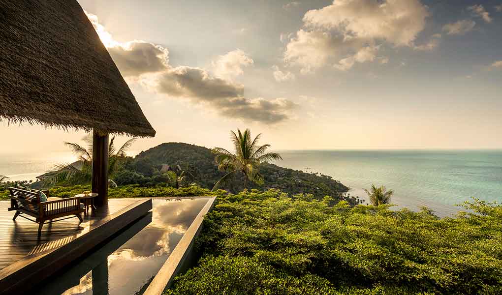 Four Seasons Koh Samui recepción del hotel