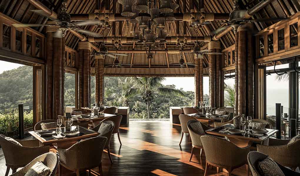 Restaurante del hotel Four Seasons Koh Samui en Tailandia
