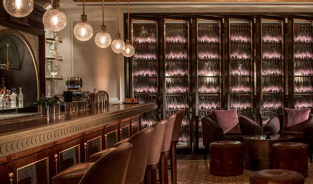 Zona de vinos y bodega en hotel de lujo Jordania