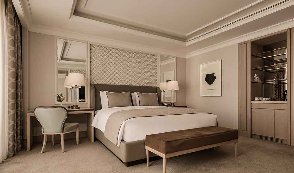 Diseño interior de la habitación hotel Giza Palace El Cairo