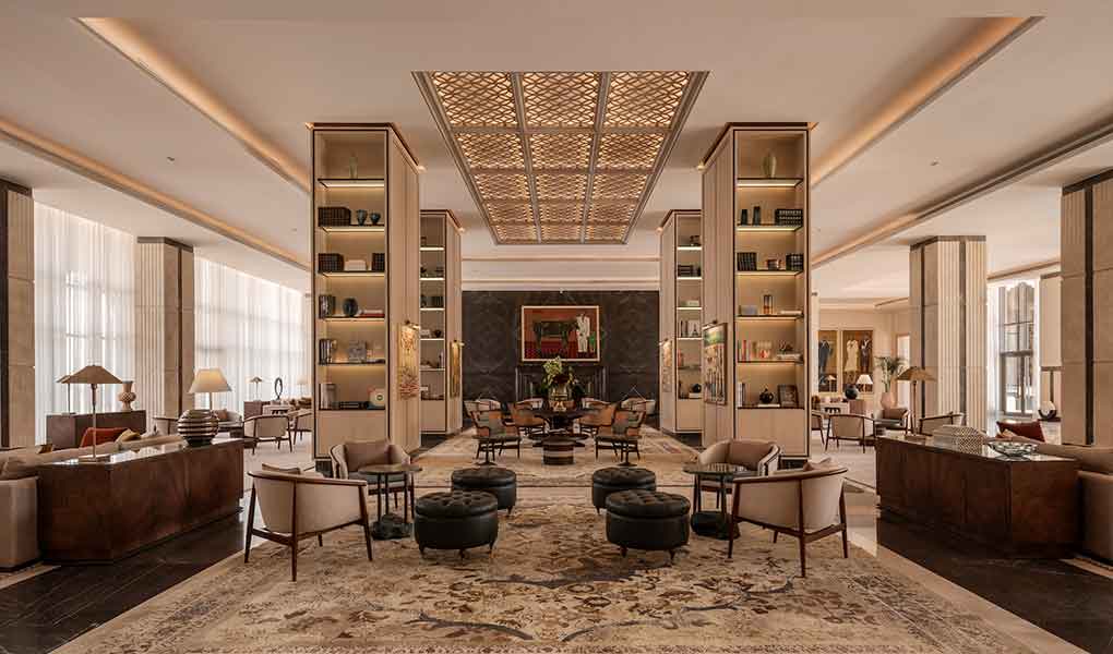 Decoración zonas comunes hotel Giza Palace