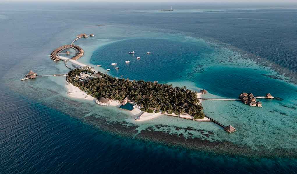 Isla del hotel de lujo Huvafen Fushi Maldives
