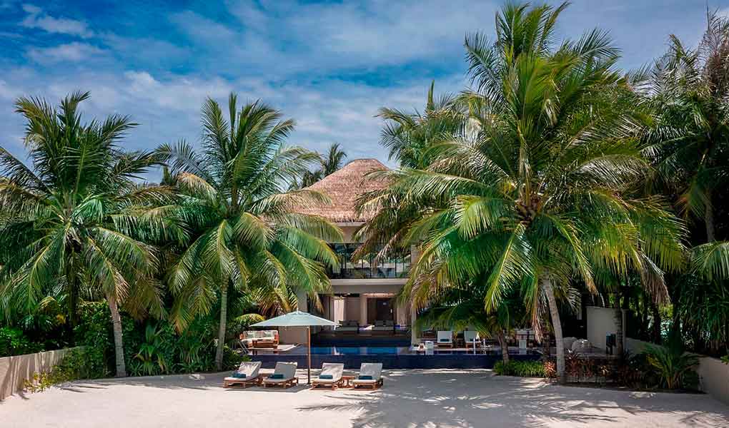 Beach Villa del hotel Huvafen Fushi Maldives