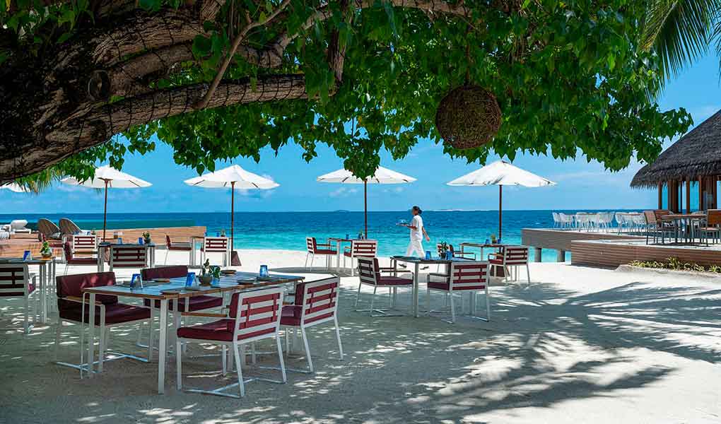 Zonas comunes del hotel de lujo Huvafen Fushi Maldives