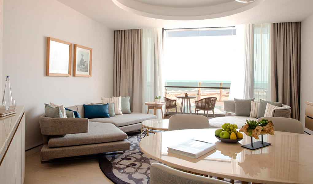 Habitación familias en Abu Dhabi de lujo frente al mar