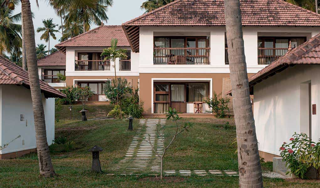Exterior de las habitaciones en Kalari Rasayana