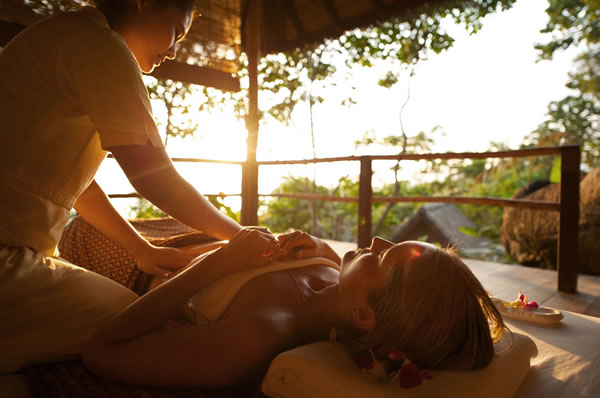 Tratamiento de Spa de Kamalaya Koh Samui al aire libre