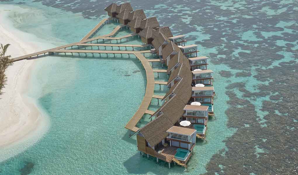 Villas sobre el agua en Maldivas hotel Kandolhu