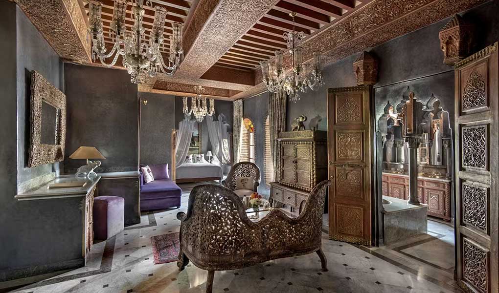 Decoración interior de la habitación La Sultana Marrakech 