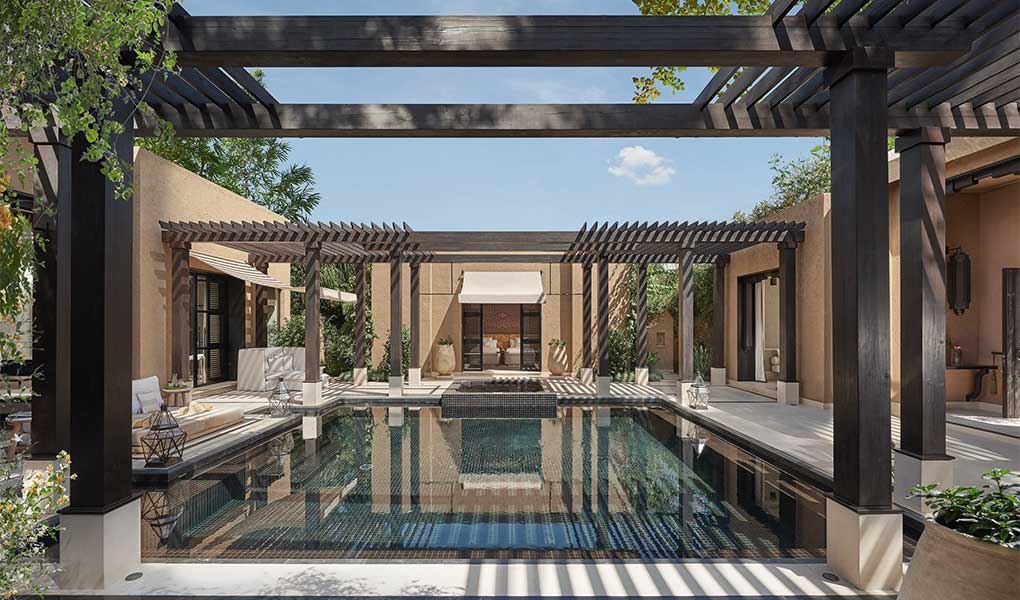 Villa privada de lujo en Marruecos en hotel Mandarin Oriental Marrakech