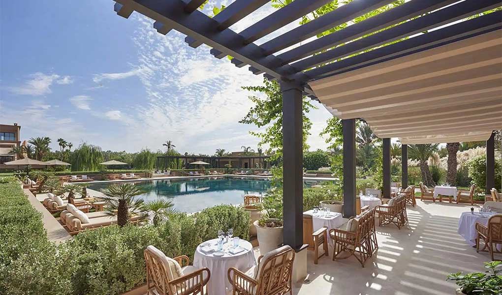 Terraza de uno de los restaurantes del hotel 