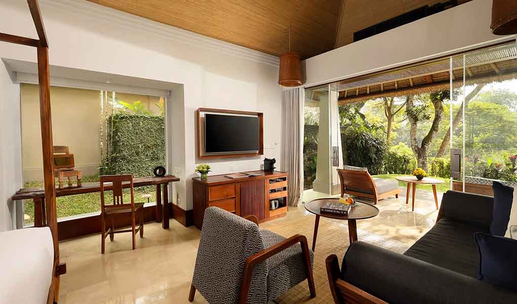Habitación del hotel de lujo en Ubud Maya Ubud Resort Indonesia