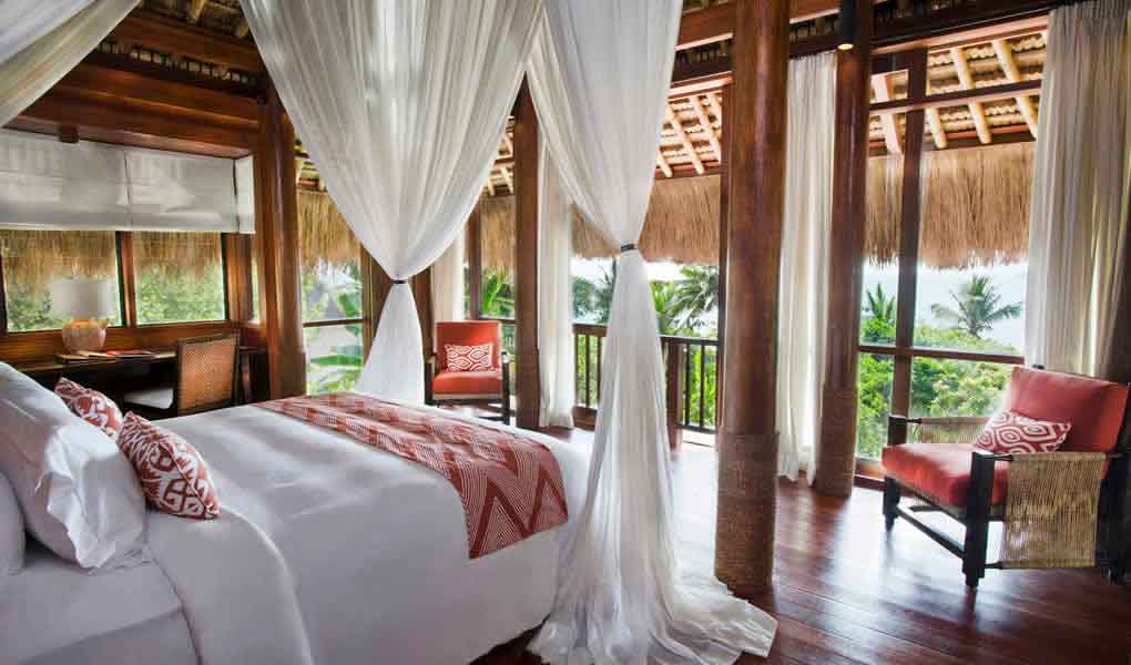Interior de la villa privada en NIHI Sumba