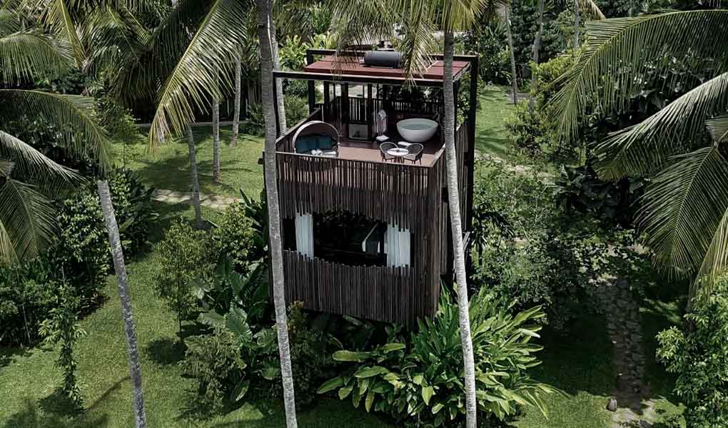 Villa privada del hotel Nirjhara en Bali Indonesia