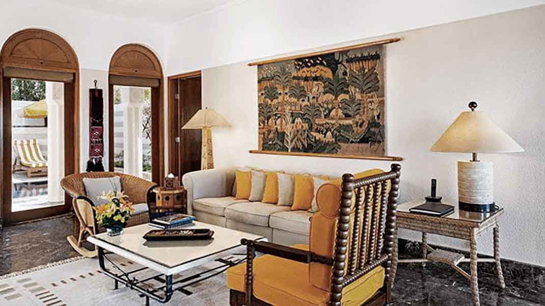 Zonas de estar con decoración tradicional hotel de lujo Egipto
