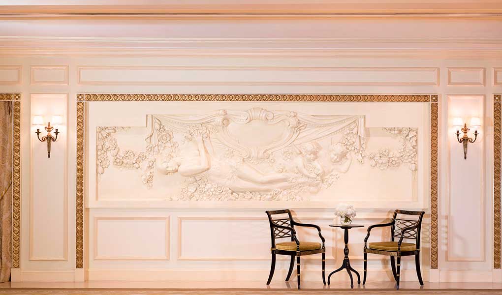Detalle de la decoración del hotel The Peninsula Hong Kong