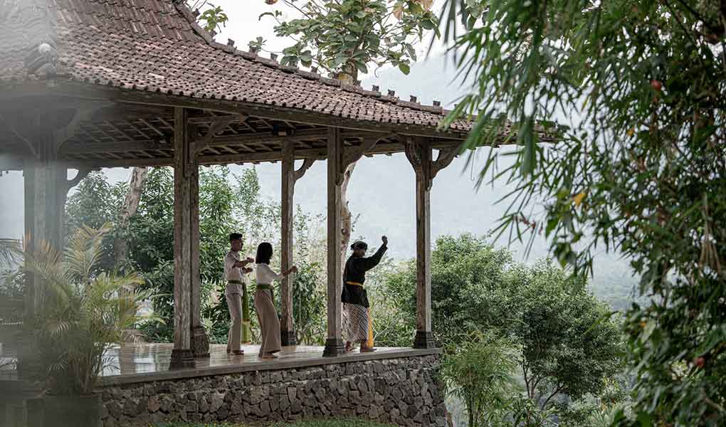 Hotel en Borobudur en Java Indonesia