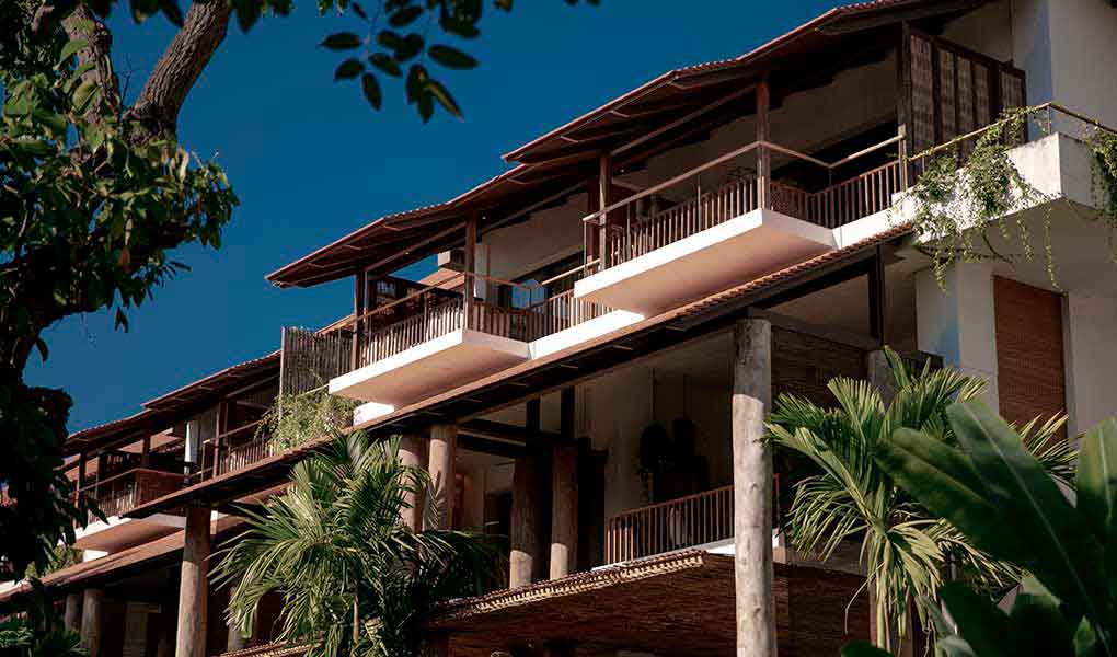 Vistas exteriores del balcón hotel Raya Heritage Tailandia