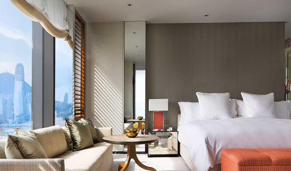 Habitación del hotel Rosewood Hong Kong vistas a la ciudad
