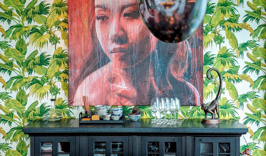 Ejemplo de arte restaurante interior del hotel