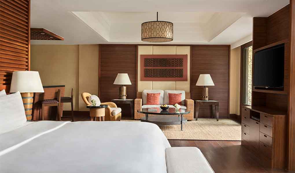 Interior de la villa privada en Filipinas con vistas el mar