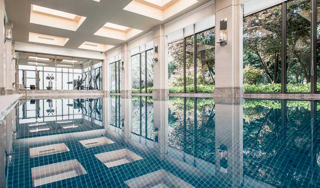 Zona de Spa y piscina del hotel